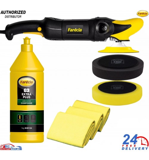 Farecla G3 Rotary Polisher Kit – 6pc Professional Detailing Set